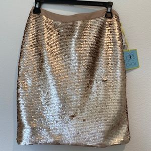 High Waist Sequin Mini Skirt size 4